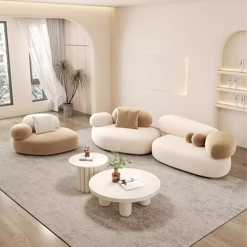 

Cream Wind France Sofa Creative Aesthetics Salon Rest Living Room Simple Sofa Modern Adult Sillon Cama Entrance Hall Furniture