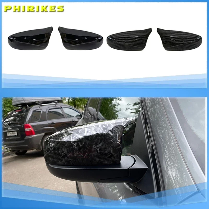 

2 шт., зеркальные колпачки из углеродного волокна для BMW X5 E70 X6 E71 2008-2013