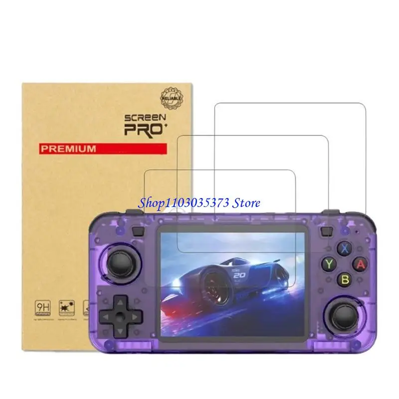 D46B Portable Carrying Bag for BOYHOM R36H7 Game Console Shockproof 9H Tempered Film