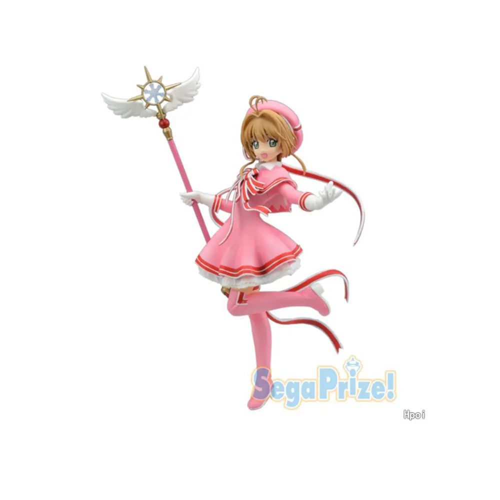 22CM Anime Cardcaptor Sakura Figure Kinomoto Sakura Standing Animation Model Toy Gift Collection Decorative Ornaments PVC