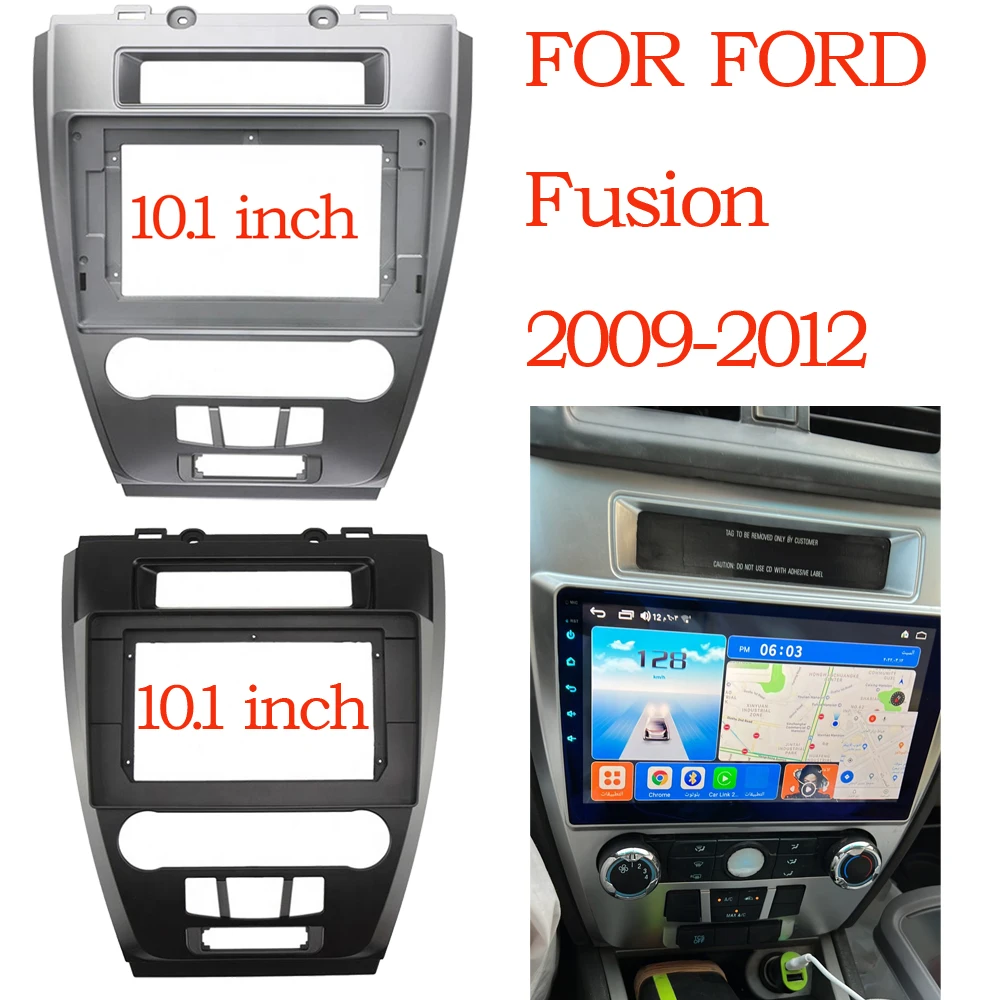 10 inch 2DIN Car Radio Fascia Frame For Ford Fusion SE SEL Mondeo 2009-2012 Stereo Panel Wiring Harness Power Cord Cable Adapter