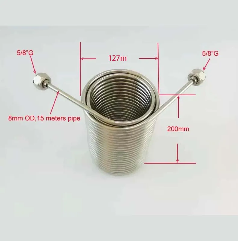 Stainless Steel Coil for Cooling Drink, Jockey Box, 5/8 \