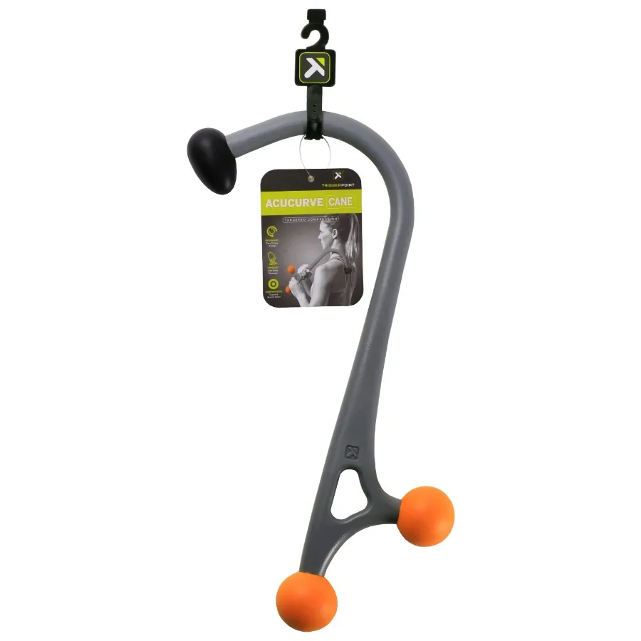 Caña de masaje de tejido profundo, gris, ideal para mirar zonas sensibles como trampas, columna en T, pie y pantorrilla