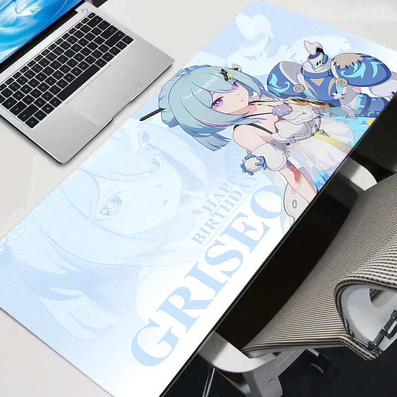 

90x40cm Mouse Pad Anime Cute Girl Gabinete H-honkai Impact 3 Gamer Computer Desk Mat Keyboard Pad PC Gaming Accessories Mousepad