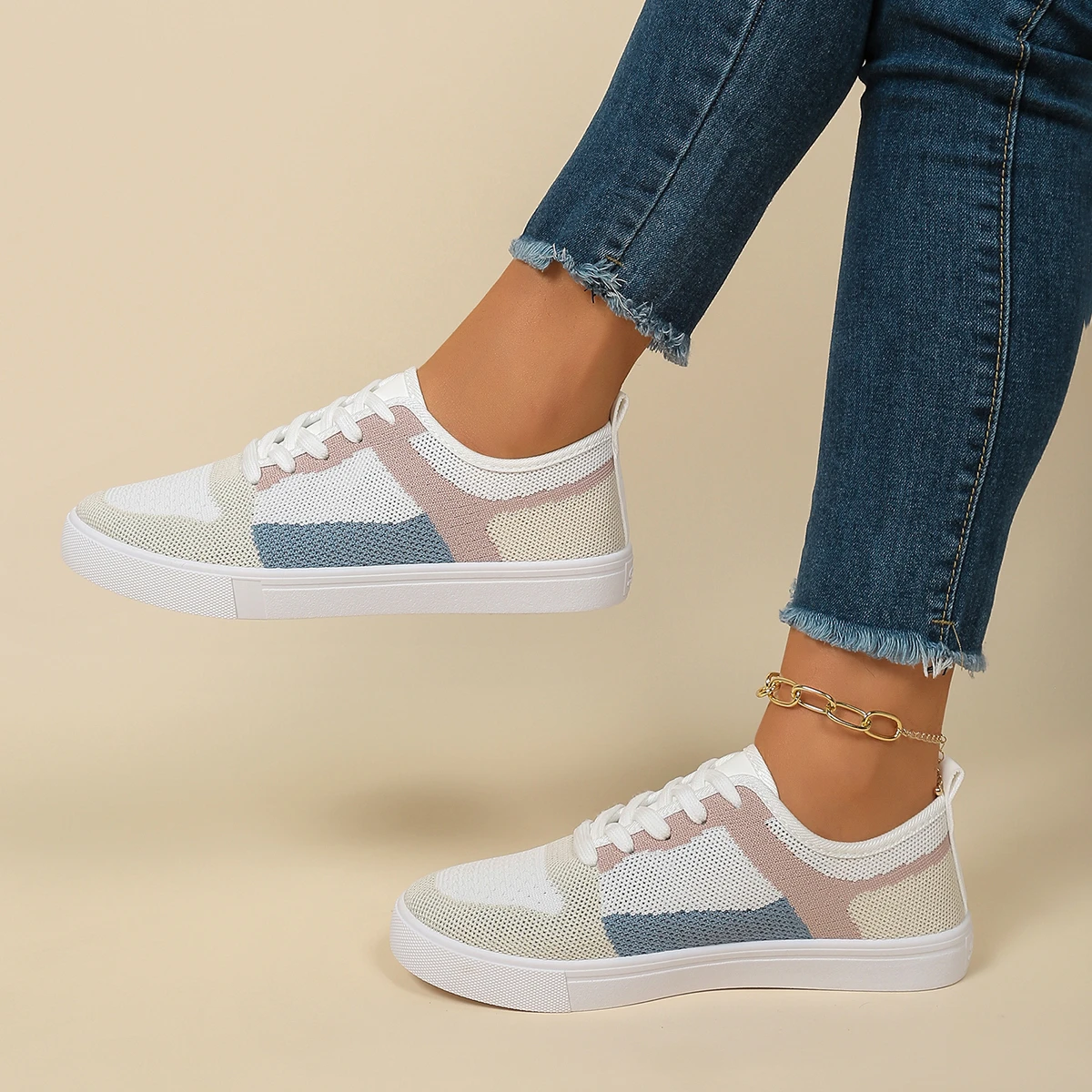 tenis-femininos-de-verao-em-malha-para-atividades-ao-ar-livre-sneakers-casuais-de-moda-em-cores-mistas-tenis-planos-plus-size-novidade