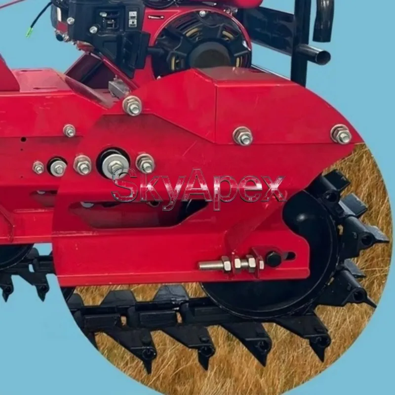 Strong Terrain Passability Stable Walking Structure Crawler Type Micro Tiller Machine Suitable For Agricultural Cultivation Work
