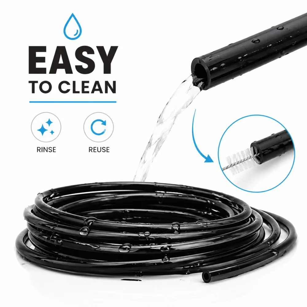 Food Grade Transparent Silicone Hose ID 0.3 0.5 0.6 0.8 1 1.2 1.8  2 3 4 5 mm Flexible Nontoxic Black Silicone Capillary Tube