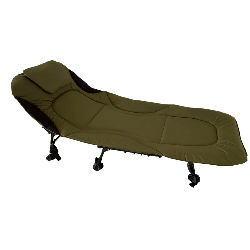 

Outdoor camping folding bed Home portable folding bed Single cotton 180 degree adjustment Office lunch break recliner