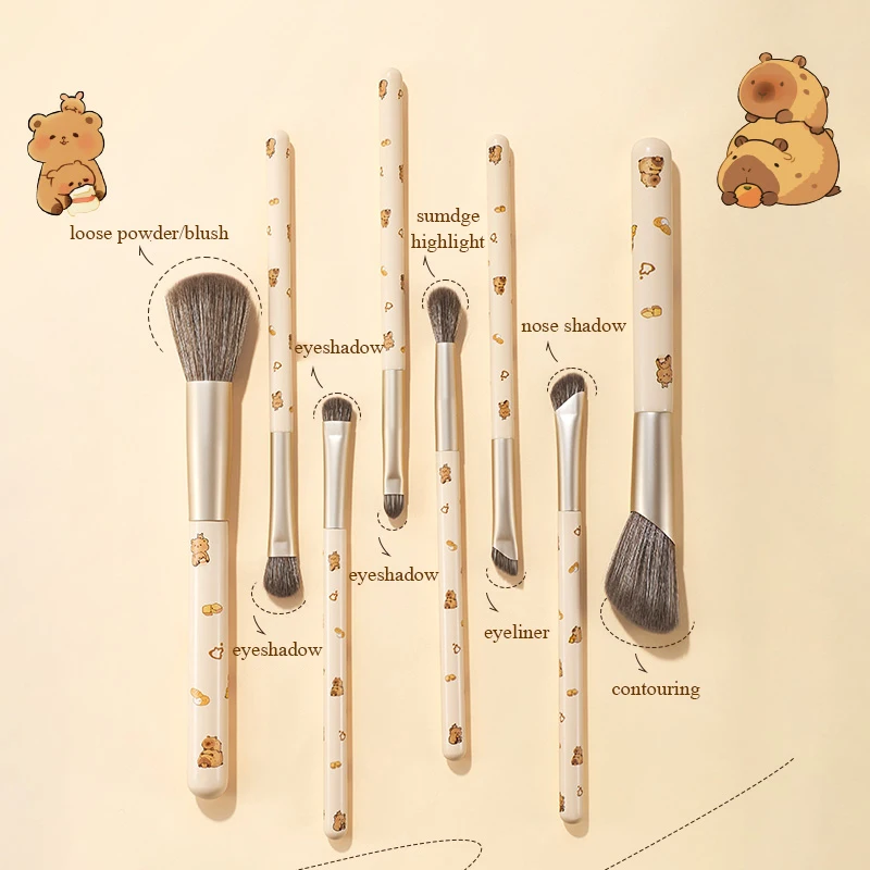 8PCS Makeup Brush Set Soft Fluffy Professional Cosmetic Foundation Powder Blush Eyeshadow Brush Makeup Tool