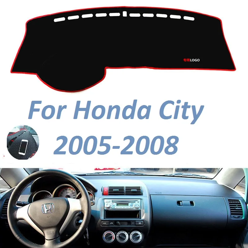 Нескользящий коврик для приборной панели, для Honda CITY 2005 2006 2007 2008