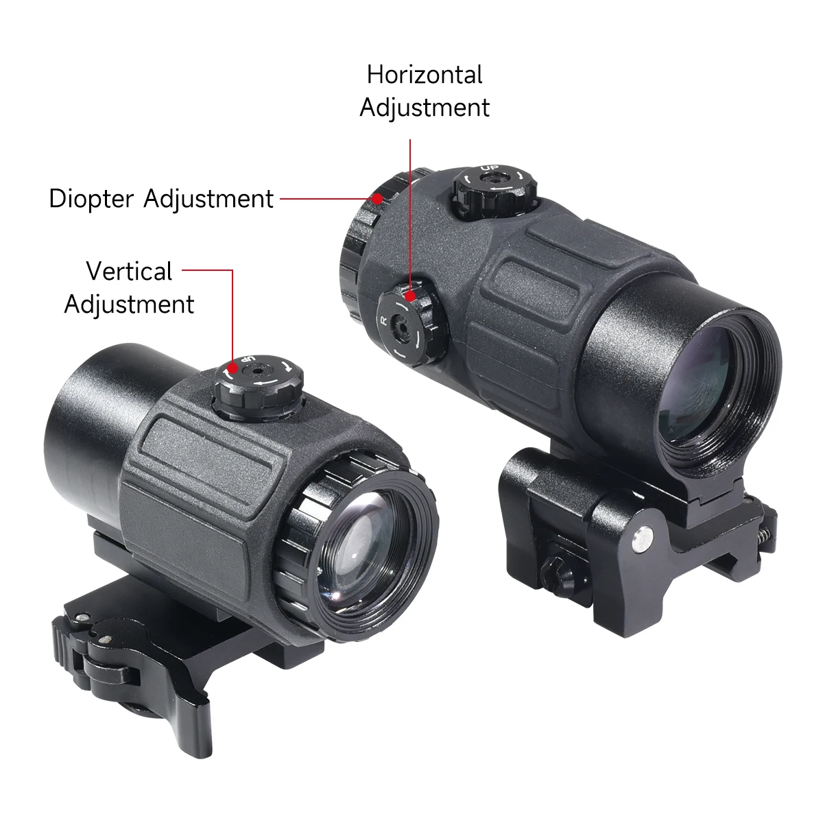 558 Red Dot Hologram Sight G43 G45 Magnifier Tactical Combo with Side Quick Detachable Mount for Hunting Accessories - view 4