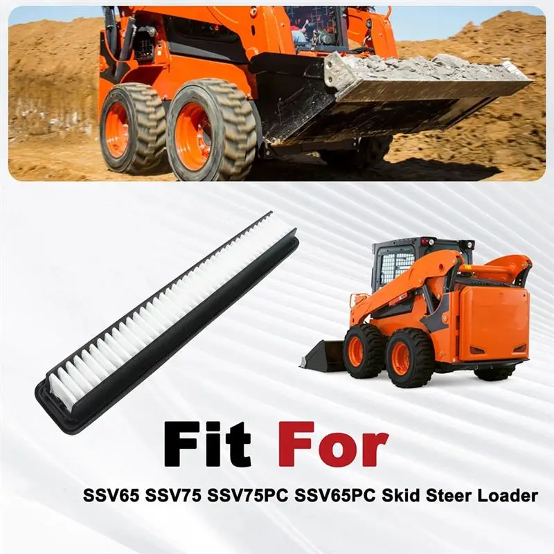V1311-39810 Replacement Air Filter For Kubota Skid Steer Loaders-SVL75-3C, SSV65C, SSV65PC, SSV75C, SSV75PC-New Part