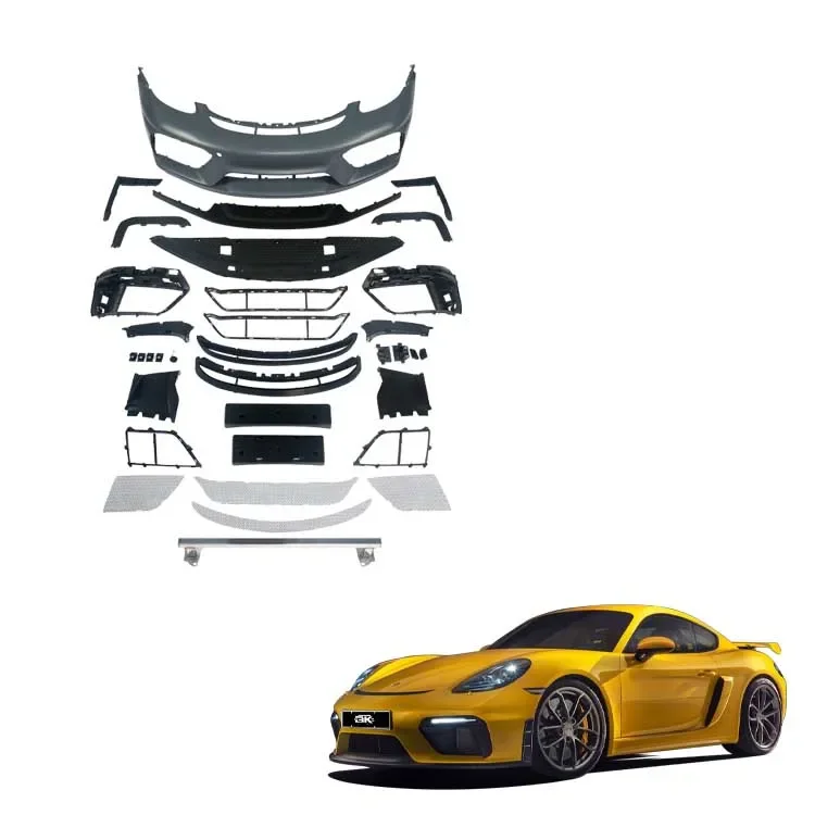 

Для Porsche 982 GT4 Обвесы 718 982 Cayman Boxster Upgrade GT4 Стиль Передний бампер в сборе Детали для тюнинга автомобиля ПП Пластиковый обвес