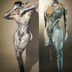 Female Gogo Dance Clothing Festival Party Outfit Nightclub Bar Performance Suit Carnival Halloween Costume Robot Jumpsuit VDL522
