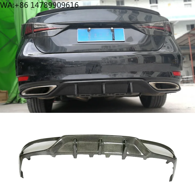 GS250 Carbon Fiber Rear Diffuser GS300 Rear Diffuser Spoiler for  GS 2016-2019