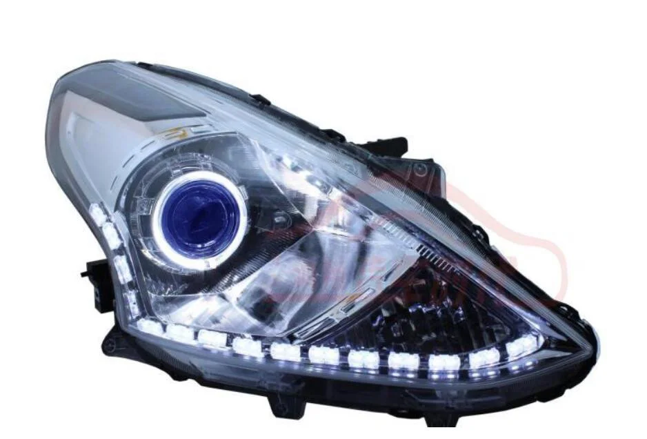 car accessories bupmer almera head light for Nissan Sunny headlight 2014~2016y daytime light Sunny fog lamp