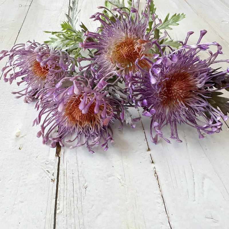 Künstliche Blumen, neue große Spinne, Chrysantheme für Zuhause, Hochzeit, Dekoration, gefälschte Chrysantheme, Tischvase, Weihnachten, Outdoor, Blumen – Detail 3