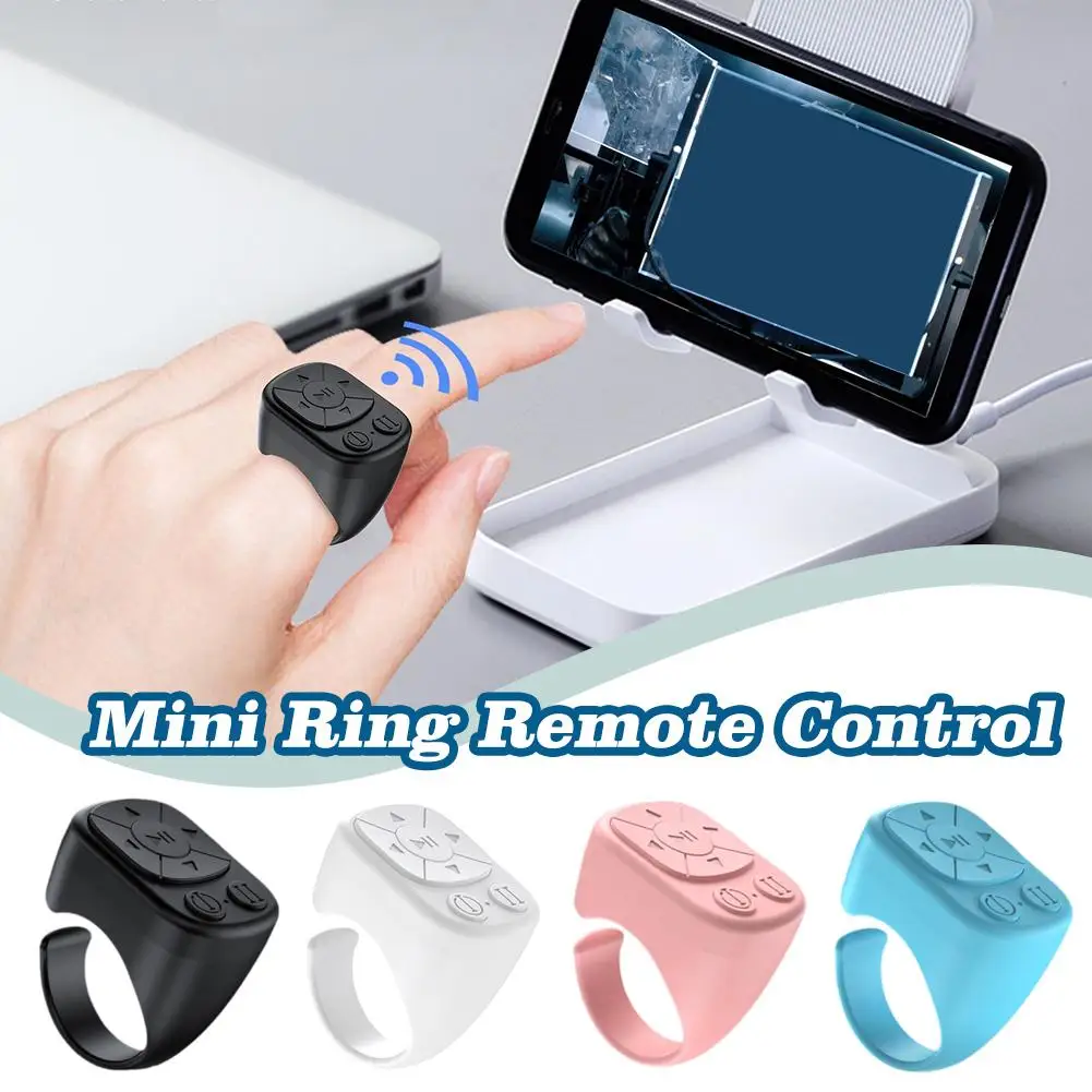 Blutooth Remote Control Scrolling Finger Tiktoks Remote Phone Control Stick Selfie Remote Video Camera Mobile Controller B1A6