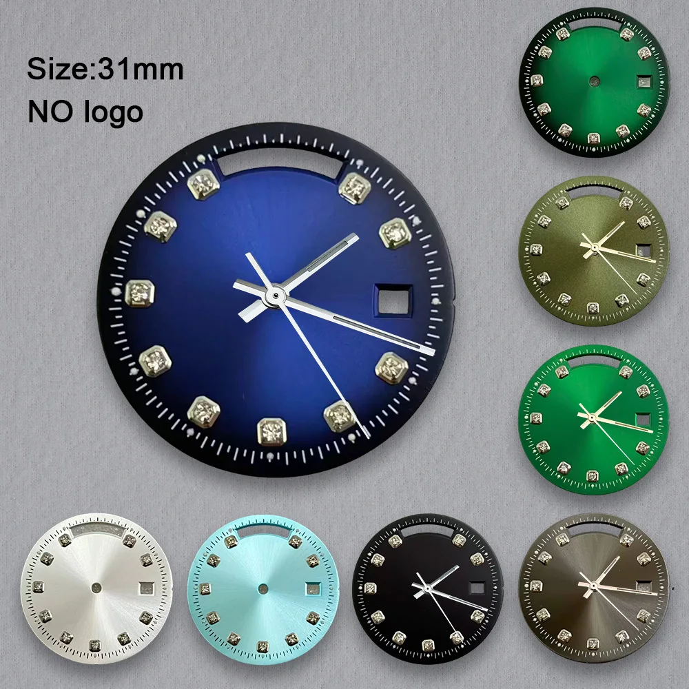 31mm No Logo Blank Dial for 8285 Movement Custom Logo Watch Dials Hands Case  Accessories and Repair Tools