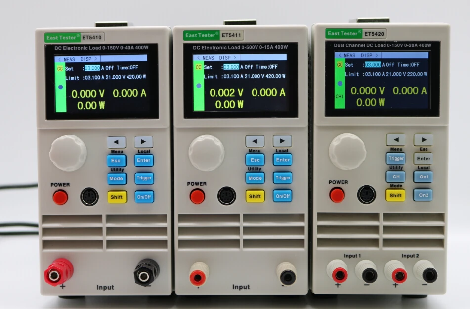 جهاز اختبار الشرق ET5411 400 وات مدخل 0-500 فولت / 0-15 أمبير تحميل إلكتروني تيار مستمر واحد قابل للبرمجة #3