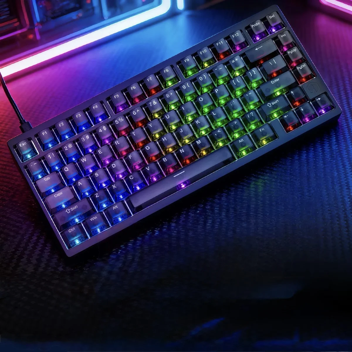 MG75V2 All-aluminum CNC Magnetic Axis Mechanical Keyboard Waterproof RT0.001 RGB