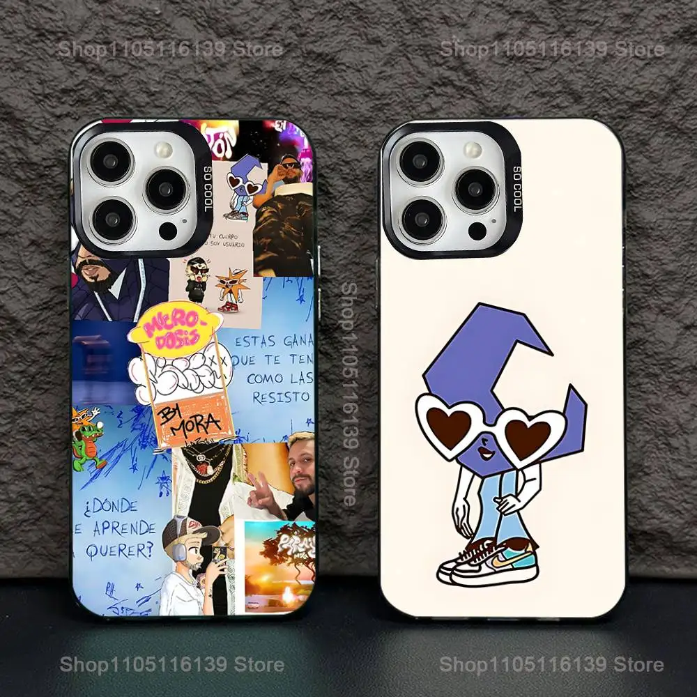 

M-Mora Estrella Singer Phone Case For iPhone 16,15,14,13,12,11,Pro,XS,Max,Plus,Mini,SE Black Candy Matte Shockproof Cover