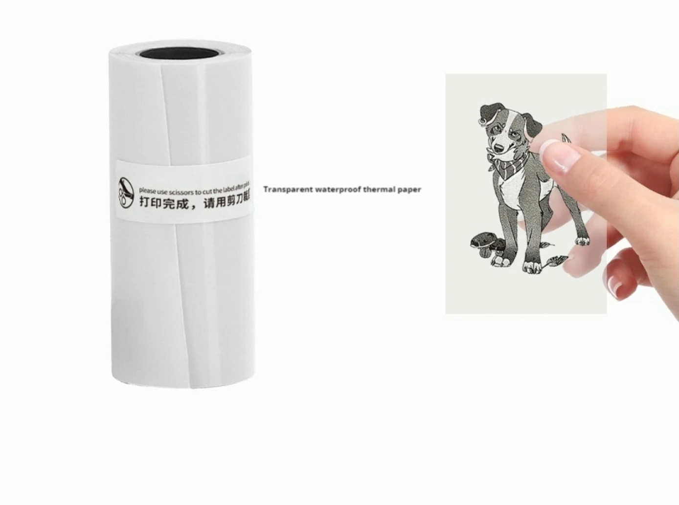 

57x25mm Clear Thermal Rolls: Waterproof for PeriPage Printers & Home Use