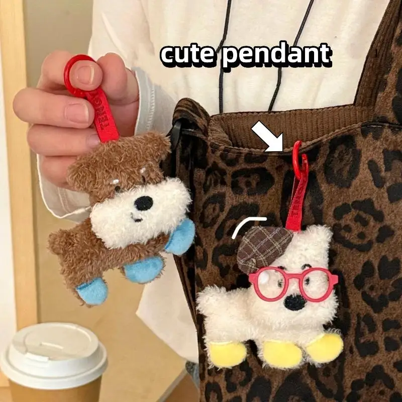 Pingente de Boneco de Pelúcia Criativo e Fofo, Charme para Chaveiro, Decoração para Mochila, Acessórios de Presente, Brinquedos de Pelúcia Kawaii