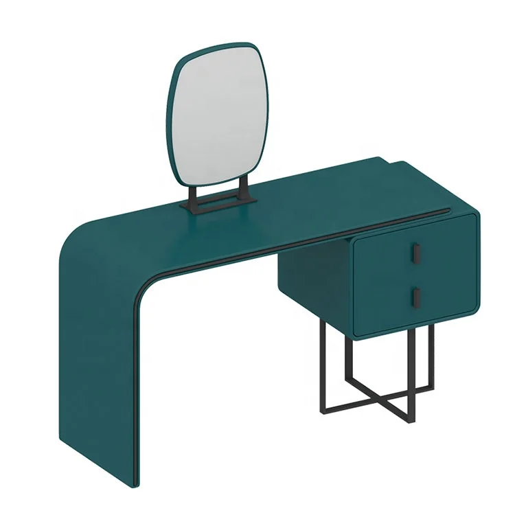 

Nordic bedroom dressing table in dark green light luxury style customize size and color for apartment bedroom hotel