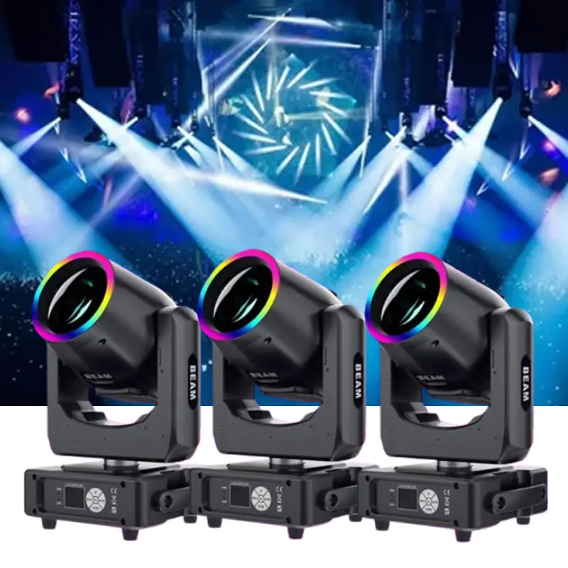 

1-8PCS Mini 230W LED Stage Beam Lighting Moving Head Lamp Rainbow Effect DMX Control for Disco DJ Wedding Nightclubs Bar Party