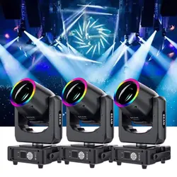 1-8PCS Mini 230W LED Stage Beam Lighting Moving Head Lamp Rainbow Effect DMX Control for Disco DJ Wedding Nightclubs Bar Party