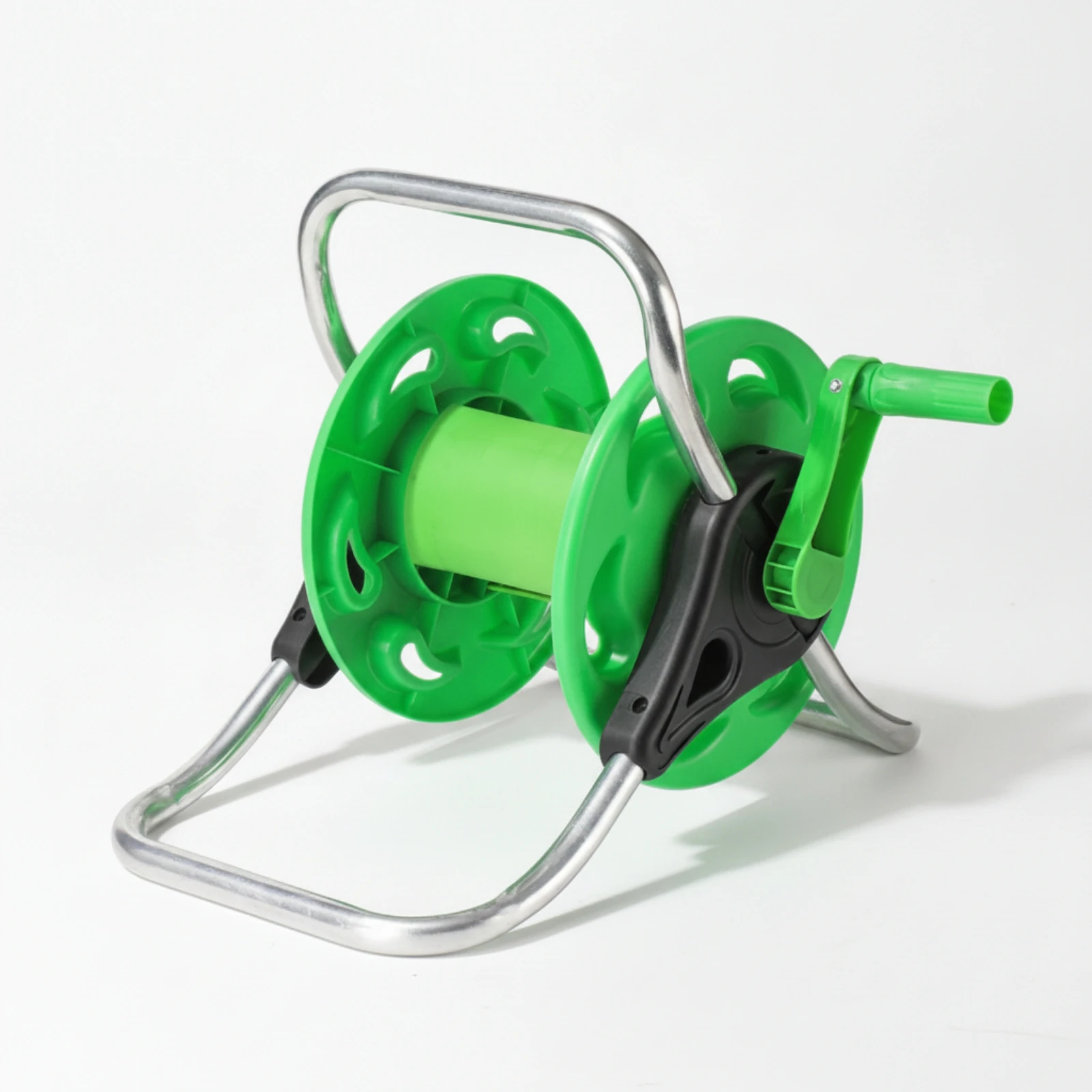 Hose Reel with Hand Crank Foldable Hand-Crank Hose Reel Manual Stable for Homeowners, Garden, Yard
