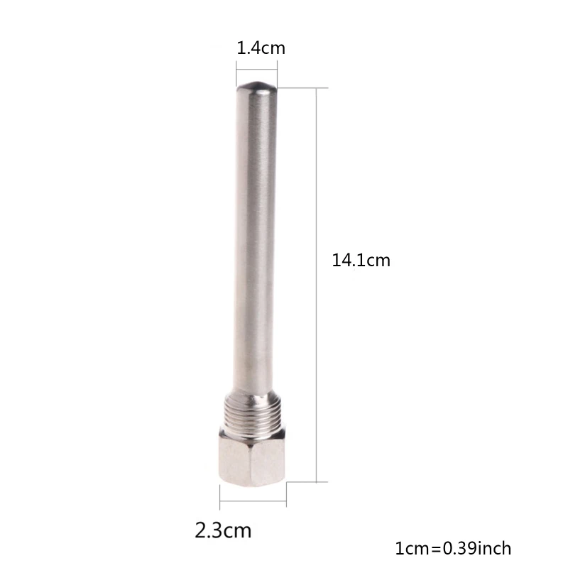 Thermowell الفولاذ المقاوم للصدأ 304 لمستشعر درجة الحرارة الفولاذ المقاوم للصدأ Thermowell لأجهزة استشعار درجة الحرارة تناسب Dia