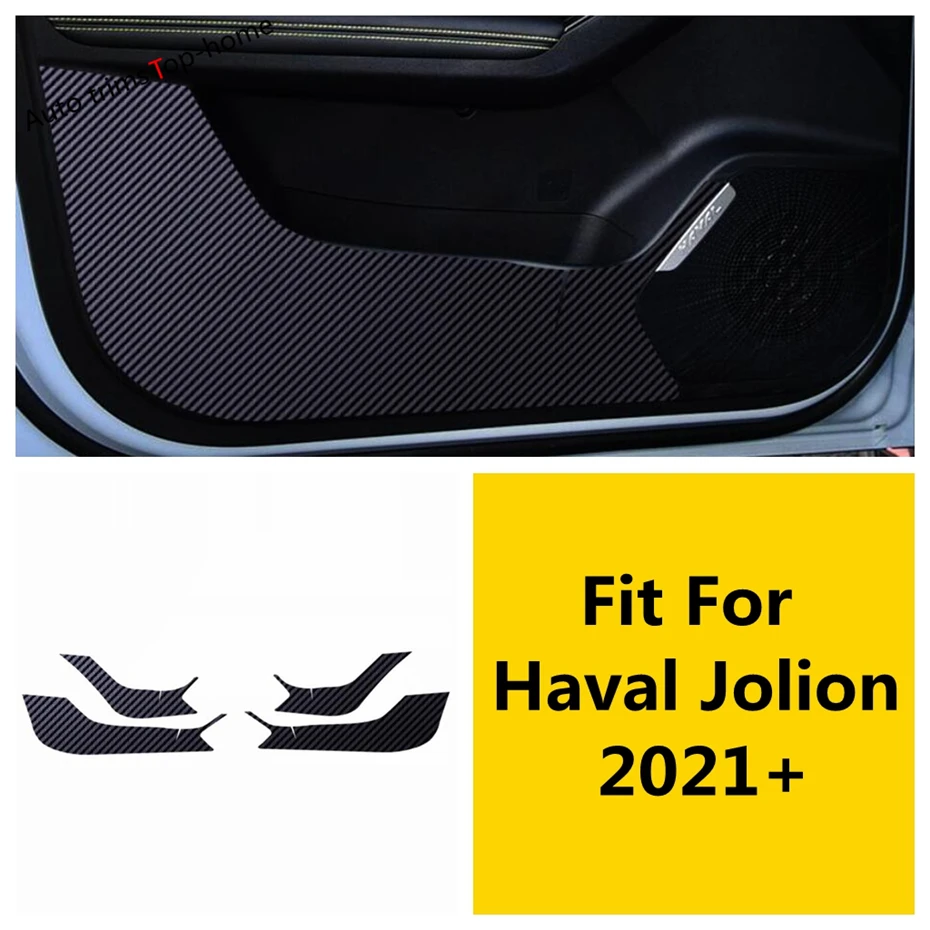 

Door Anti Kick Pad Side Edge Film Protector Carbon Fiber Stickers Fit For Haval Jolion 2021 - 2024 Inner Cover Accessories