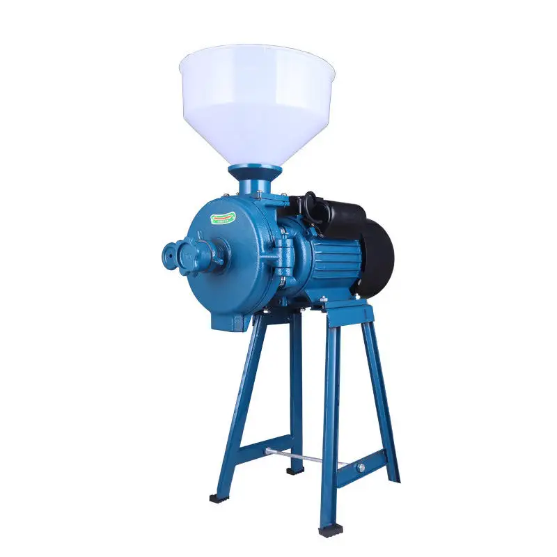 Commercial Dry and Wet Dual-Purpose Wheat Corn Coffee Soybean Grinder Home Automatic Flour Grinder Grain Grinding Mill