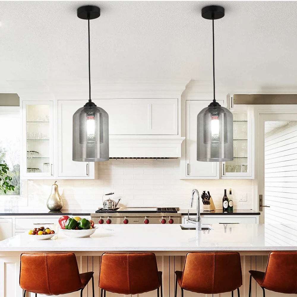 Glass Led Pendant Light Modern Chandelier Minimalistic Ceiling Lamp Kitchen Island Bedroom Hanging Fixture Lustre Home Decor image 4