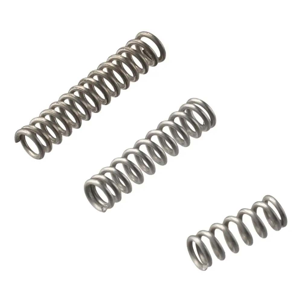 10Pcs 1mm Wire Size Spring Steel Coil Durable Stainless Steel 6mm OD Compression Spring Return Spring Shop and Home Repairs