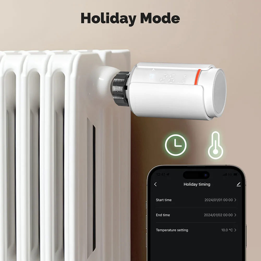 スマート ZigBee サーモスタット ラジエーター バルブ スマート TRV プログラム可能 アプリ リモート コントロールをサポート ラジエーター アクチュエーター リモート コントローラー