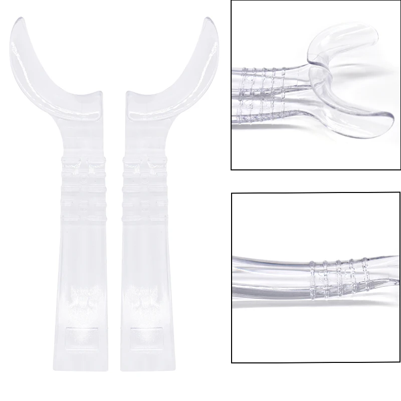 Dentalhal For Half Mouth Retractor Retractor Intraoral Supporting Device Mouth Opener Left +Right Transparent Cheek Retractor