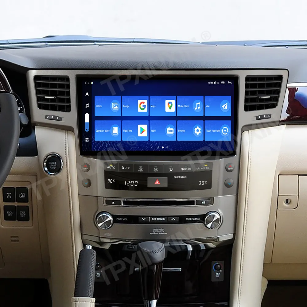 أندرويد 13 الوسائط المتعددة للسيارات لكزس LX570 2013 2014 2015 نظام تحديد المواقع والملاحة راديو ذكي Coche مع وحدة رئيس BT 5.0 4G
