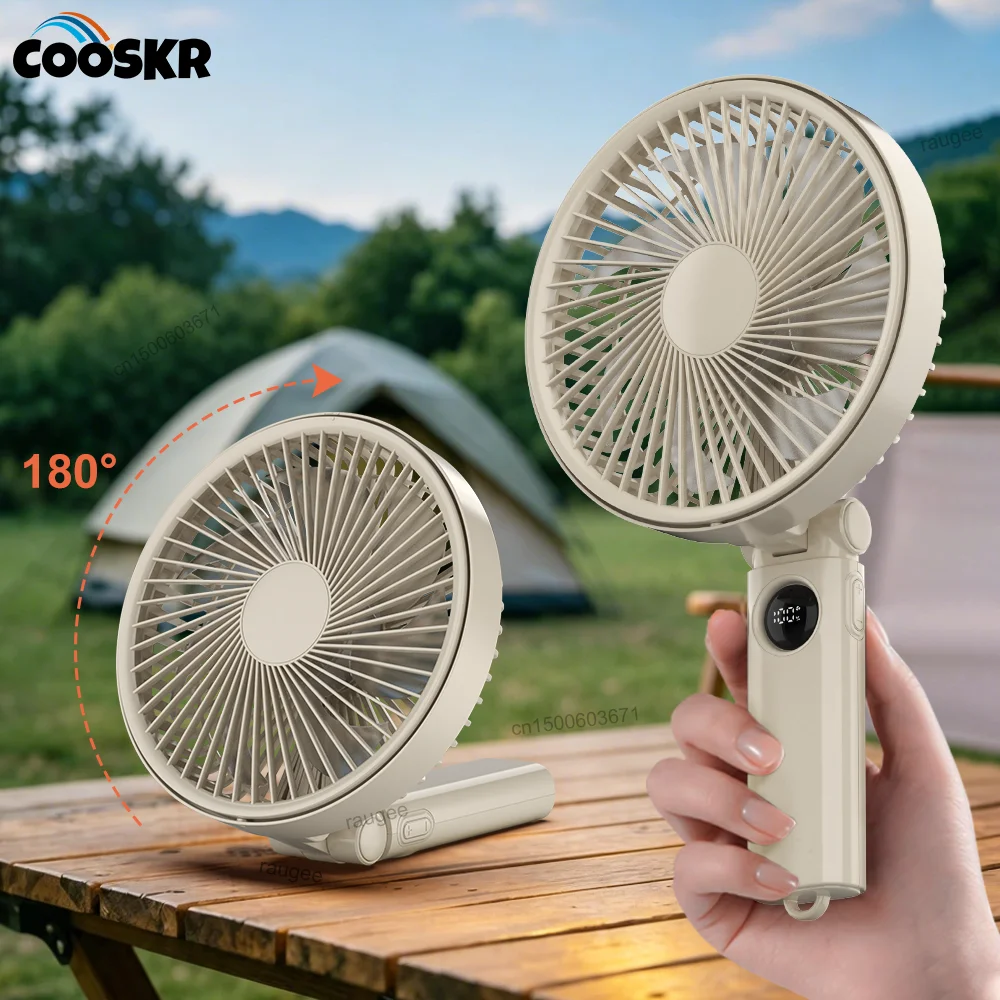 Outdoor Camping Misting Fan - Tragbarer Handventilator, faltbarer Tischventilator, Outdoor-Campingventilator, Luftzirkulator,