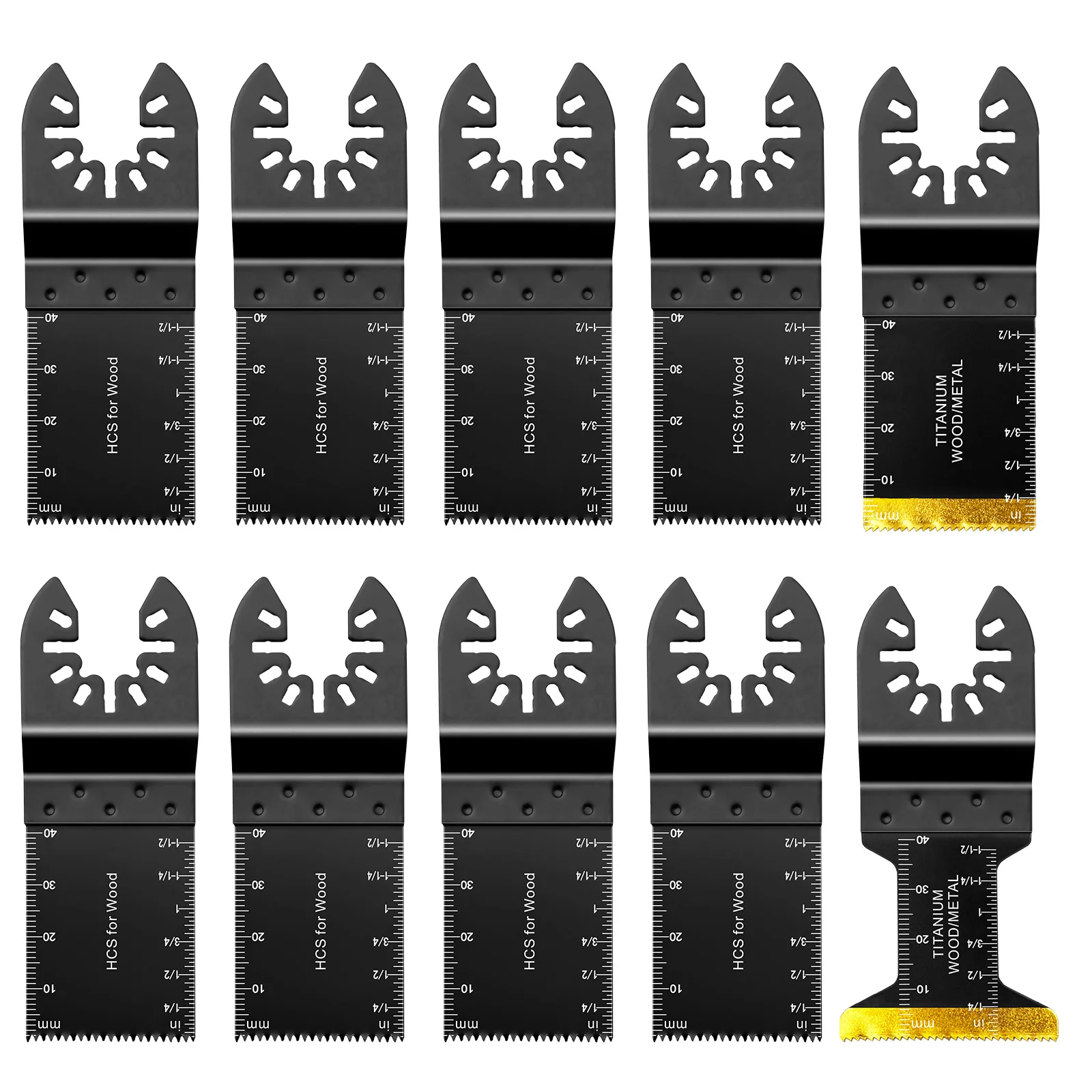 

10 шт. осциллирующее пильное полотно, многофункциональные лезвия для ремонта, режущие лезвия для дерева, металла, пластика, лезвия для быстрой резки
