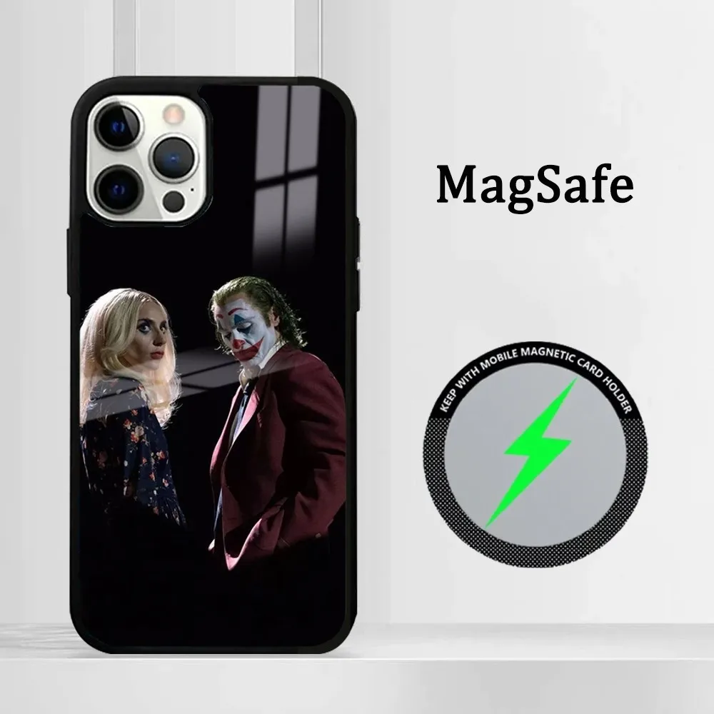 BEAST KINGDOM The Movie J-Joker Folie a Deux Phone Case For iPhone 15 14 13 12 11 Pro Max Plus Mini Mirror Magnetic Cover