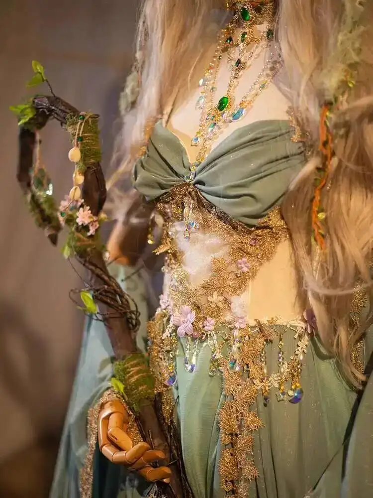 Original Handmade European And American Mythology Exotic Style Elf Themed Cosplay Costume Travel Photography Clothes view 3