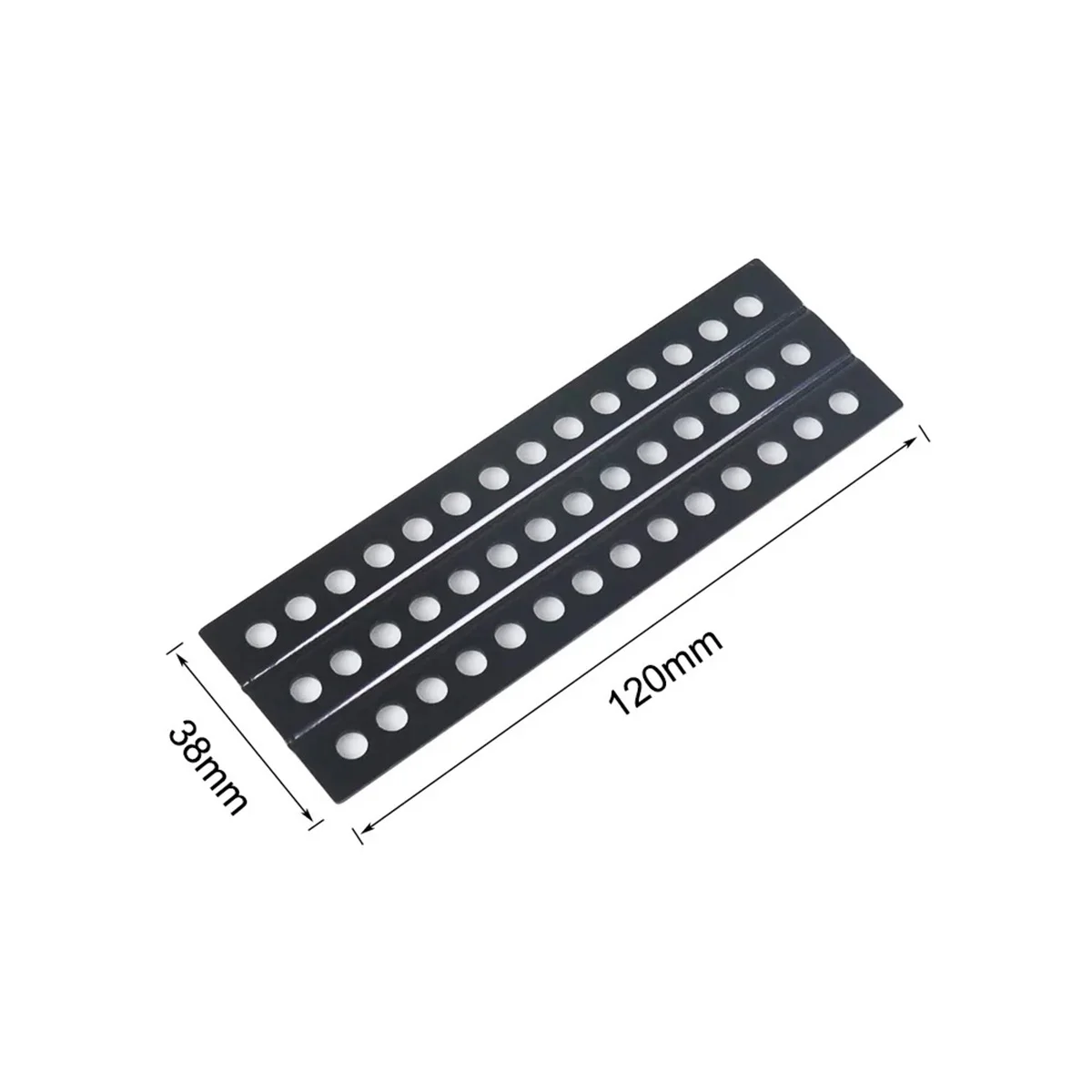 2Pcs 120*38mm Metal Sand Ladder Recovery Board for 1/10 RC Car Crawler TRX4 TRX6 SCX10 D90 TF2 CC01 LC80 YK6101 HB ZP1002 ZP1001