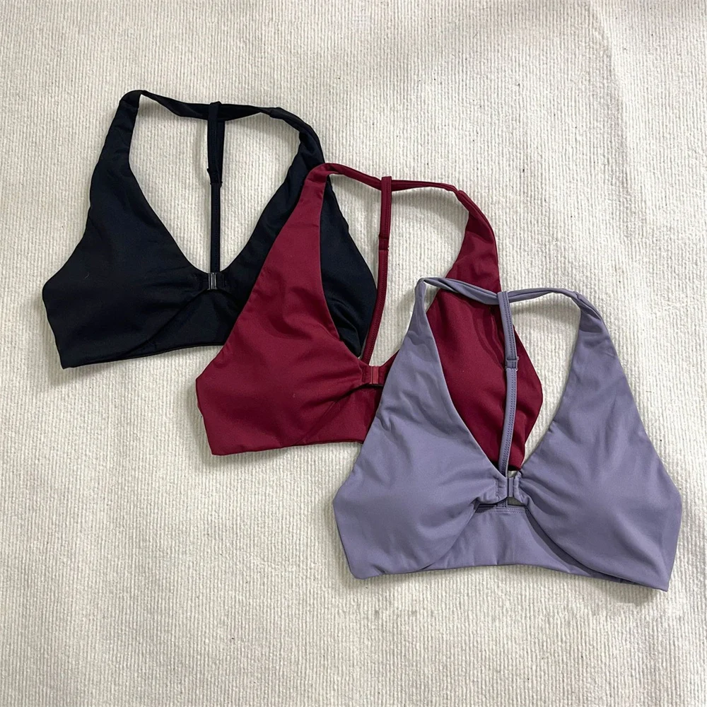 Sports Fitness V-neck Front Button Bra Underwear ELEVATE SPORTS BRA image 2