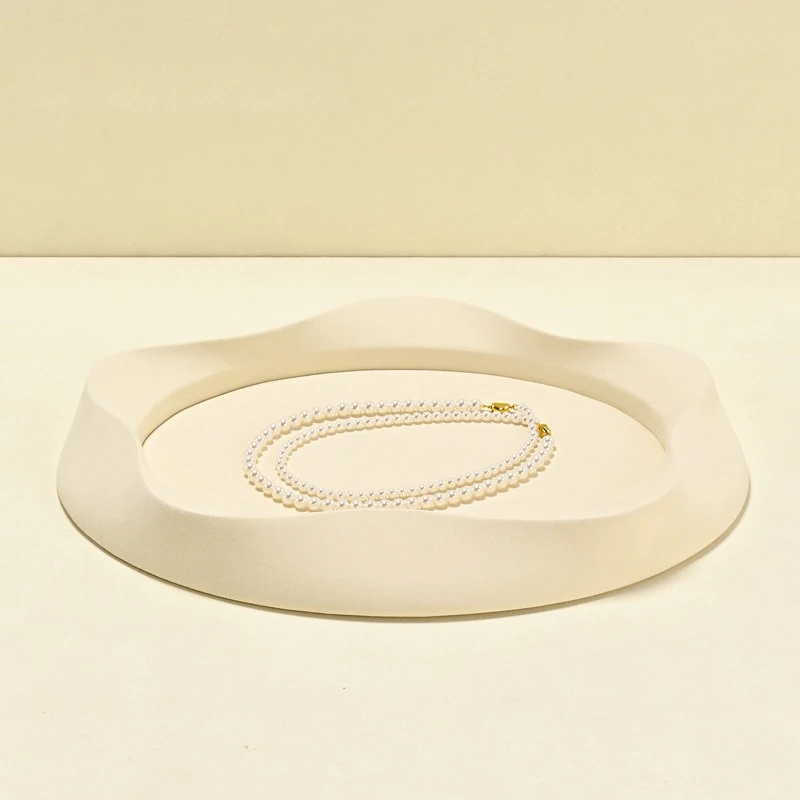 Superfine Jewelry Trays Pearl Necklace Ring Earrings Bracelet Trays Display Storage Exclusive Use Home Decor Plateaux ZY40TP