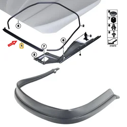 51767206521 Front Hood Engine Seal for BMW 5 Series F10 Saloon For F11 Touring For M5 Front Hood Engine Seal
