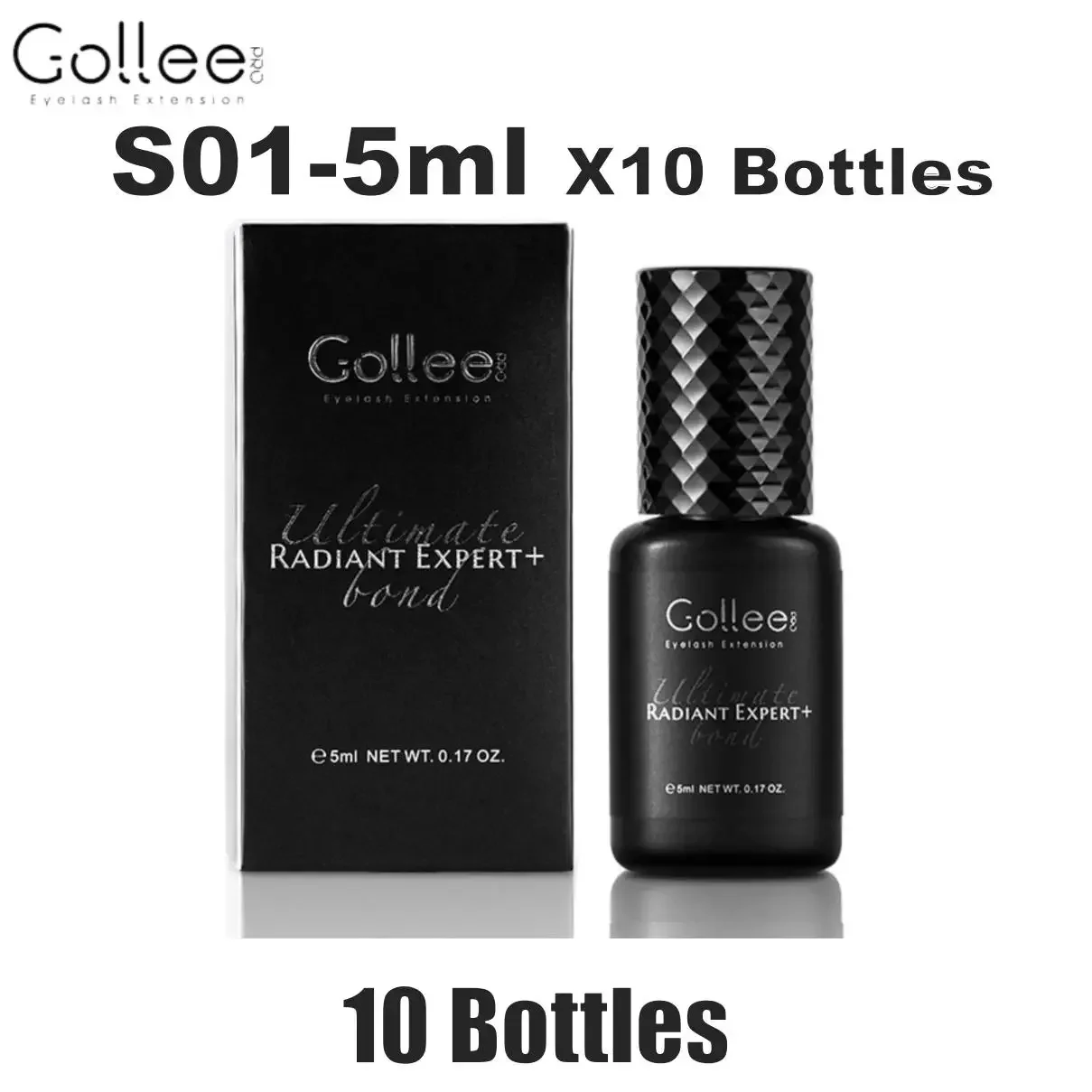 10PCS Gollee 0.5s Fast Drying Wholesale Price Gule Lash Eyelash Hypoallergenic Eyelash Extensions Lash adhesive Factory