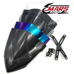 Kit de pára-brisa de alumínio da motocicleta, defletor do pára-brisas, YAMAHA MT-03, MT03, MT 03, 2020, 2021, 2022, 2023, MT25, MT-25, 2020-2023